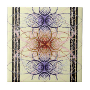 Padrão de aranha abstrato em roxo e vermelho