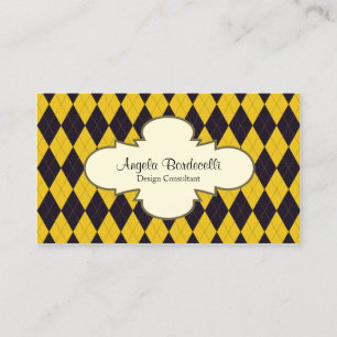 Padrão de árgula Decorativo do Cartão de visita Re