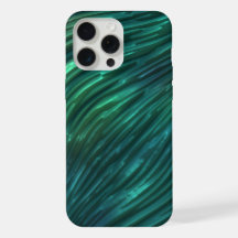 Padrão de Arte 3D Azul Verde Teal Funky Legal