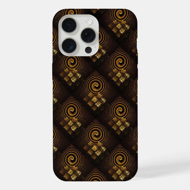 Padrão de Arte Abstrata Boho Elegante Moderno Dour (Verso)