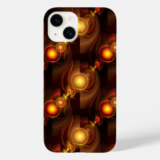 Padrão de Arte Abstrata Boho Elegante Moderno Dour (Verso)