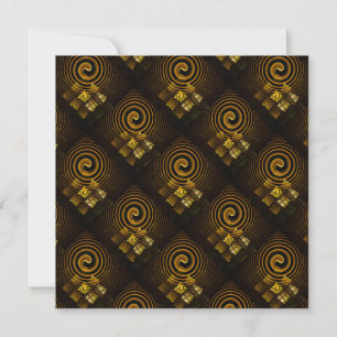 Padrão de Arte Abstrata Boho Moderno Elegante Dour