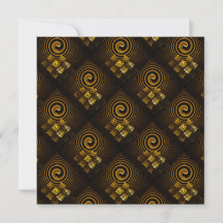 Padrão de Arte Abstrata Boho Moderno Elegante Dour
