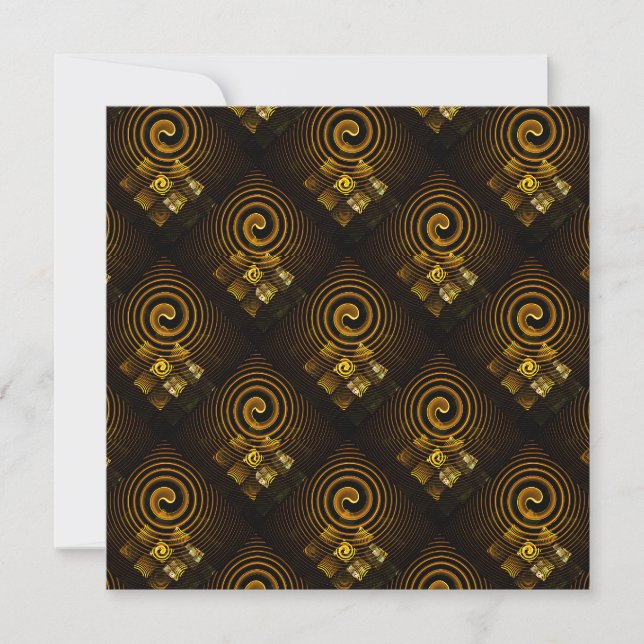 Padrão de Arte Abstrata Boho Moderno Elegante Dour (Frente)