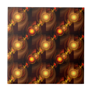 Padrão de Arte Abstrata Boho Moderno Elegante Dour