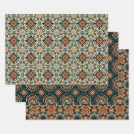 Padrão de Arte Boho Americano Étnico 3