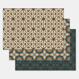 Padrão de Arte Boho Americano Étnico 4