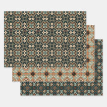 Padrão de Arte Boho Americano Étnico 7