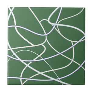 Padrão de Arte de Linha Verde
