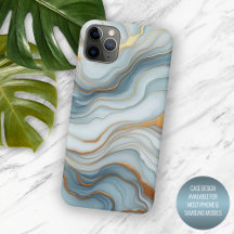 Padrão de Arte em Mármore Cinza Azul Teal Dourado
