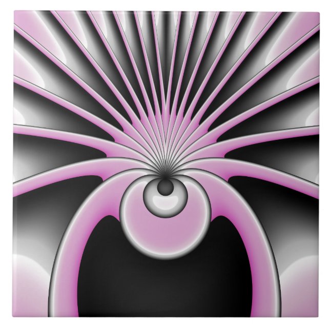 Padrão de Arte Fractal Moderno Abstrato (Frente)