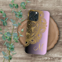 Padrão de Arte Mandala Dourada Personalizada em Ro