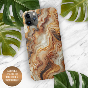 Padrão de Arte Marble Dourado Castanho-Vermelho-Ca