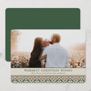 Padrão de arte popular eslavo  Cartão de Natal F