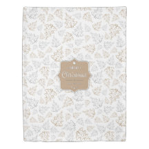 Padrão de Árvores de Natal Elegantes Castanho e Pr