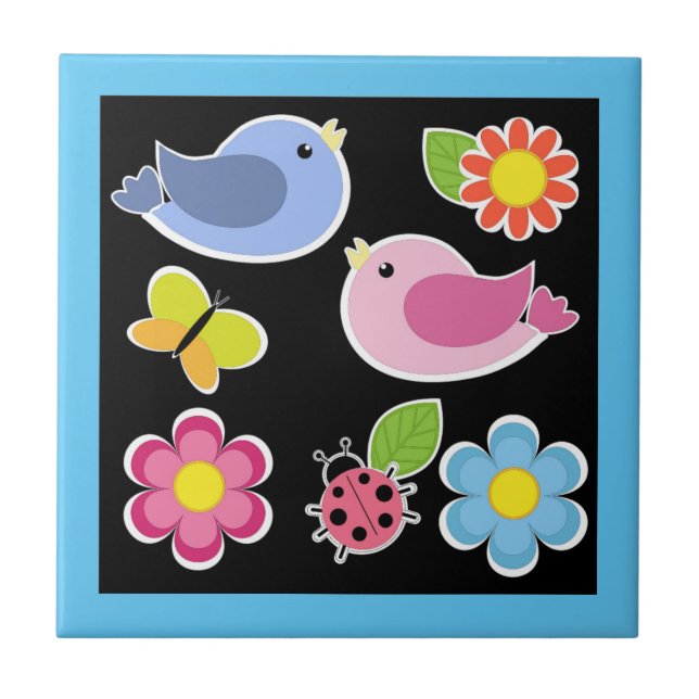 PADRÃO DE AVES E FLORES (Frente)