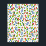 Padrão de Aves Vintage, Padrão de periquito colori<br><div class="desc">Belo estilo de vintagem quintagal lush botânico floral e padrão de aves. Padrão de Aves Vintage,  Padrão de periquito colorido</div>