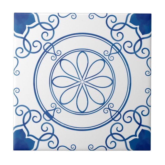 Padrão de Azulejo de Mandala/Marrocos (Frente)