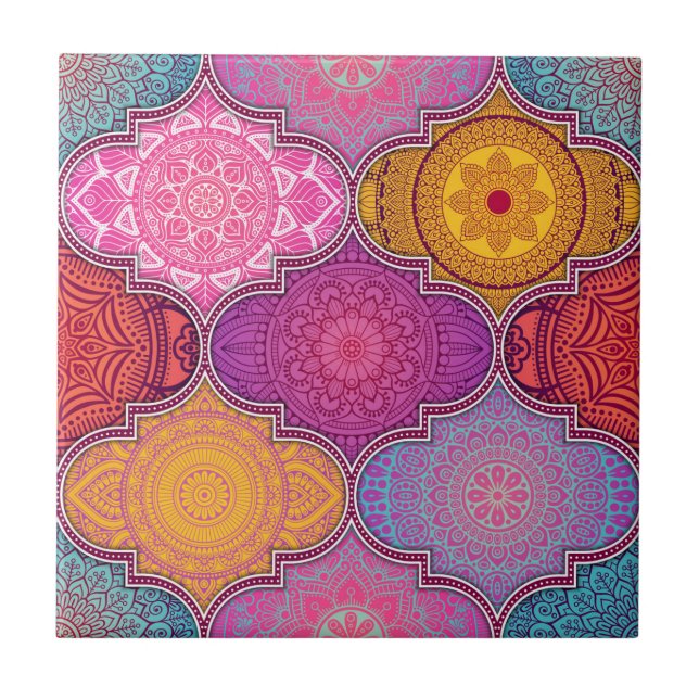 Padrão de Azulejo de Mandala/Marrocos  (Frente)