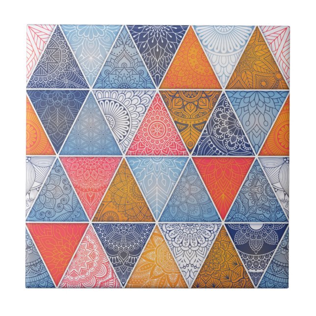 Padrão de Azulejo de Mandala/Marrocos (Frente)