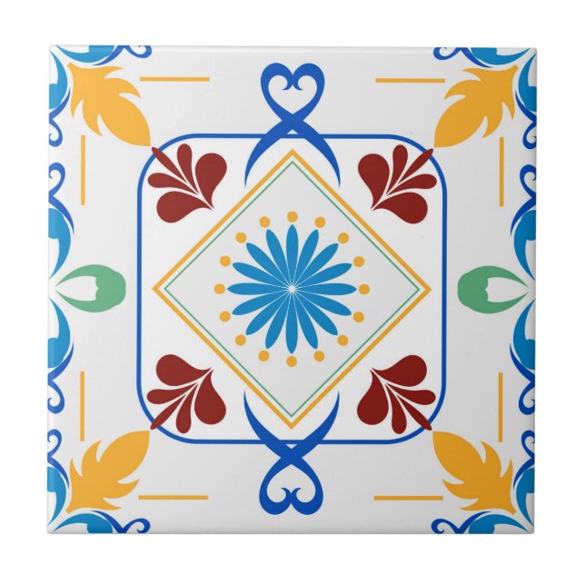Padrão de Azulejo de Mandala/Marrocos (Frente)