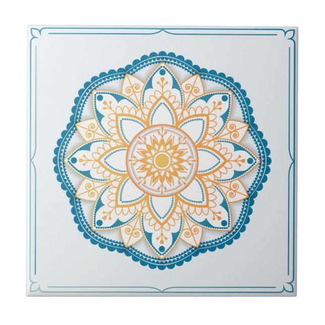 Padrão de Azulejo de Mandala/Marrocos (Frente)
