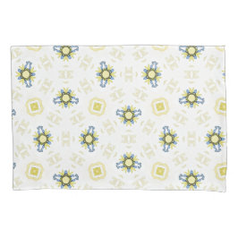 Padrão de Azulejo Floral com Aquarela Suave
