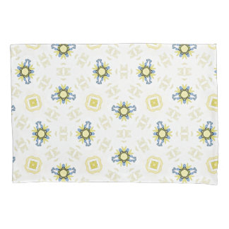 Padrão de Azulejo Floral com Aquarela Suave