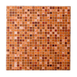 Padrão de Azulejo Mosaico 'Aquoso' Tons de Cobre B