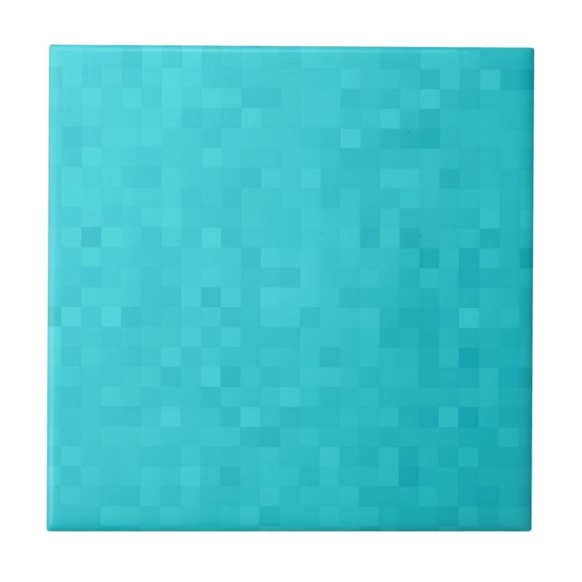 Padrão de Azulejo Mosaico Azul Aqua, (Frente)