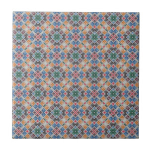Padrão de Azulejo Mosaico Colorido