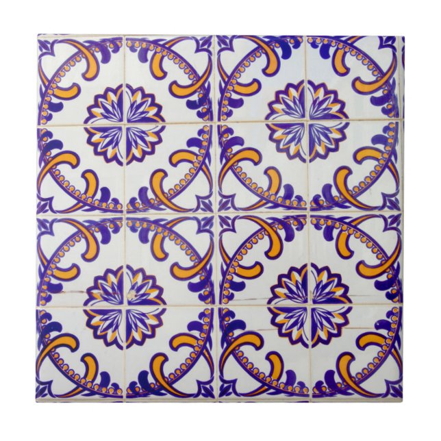 Padrão de azulejos close-up, Portugal (Frente)
