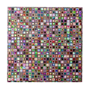 Padrão De Azulejos Mosaicos Funky Com Pedras De J