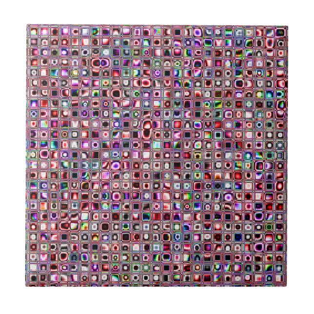 Padrão de Azulejos Mosaicos Texturizados do Ruby R (Frente)