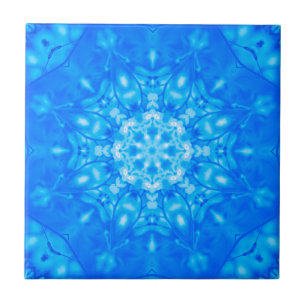 Padrão de backsplash de cor azul brilhante