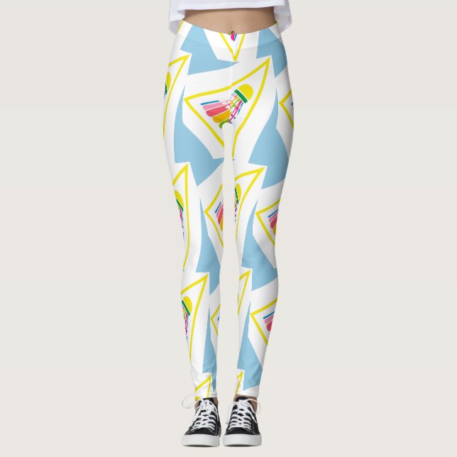 Padrão de Badminton - Leggings de Badminton - Shut (Frente)