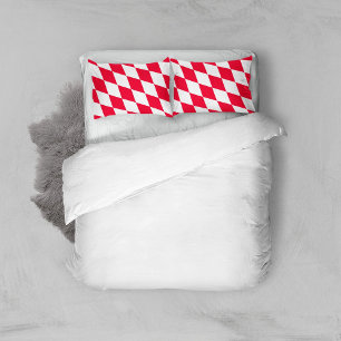 Padrão de bandeira de diamante da Baviera Vermelha
