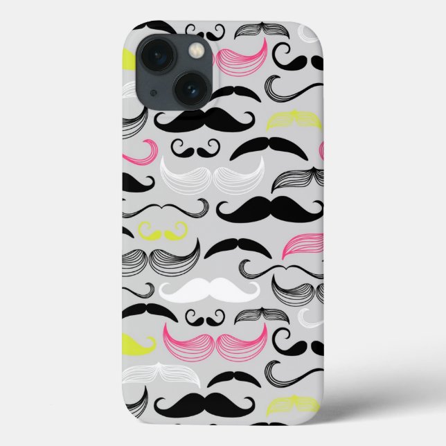Padrão de bigode, estilo retrô (Verso)