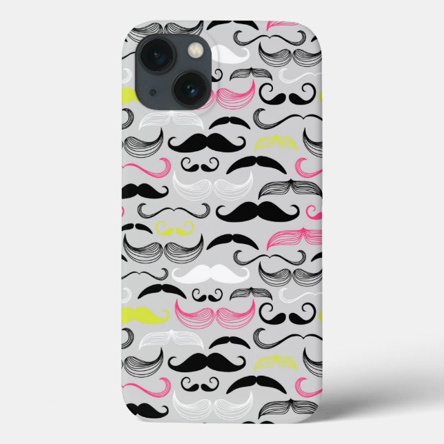 Padrão de bigode, estilo retrô (Verso)
