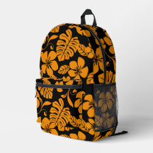 PADRÃO DE BIKINI ROSA EM PRETO/LARANJA