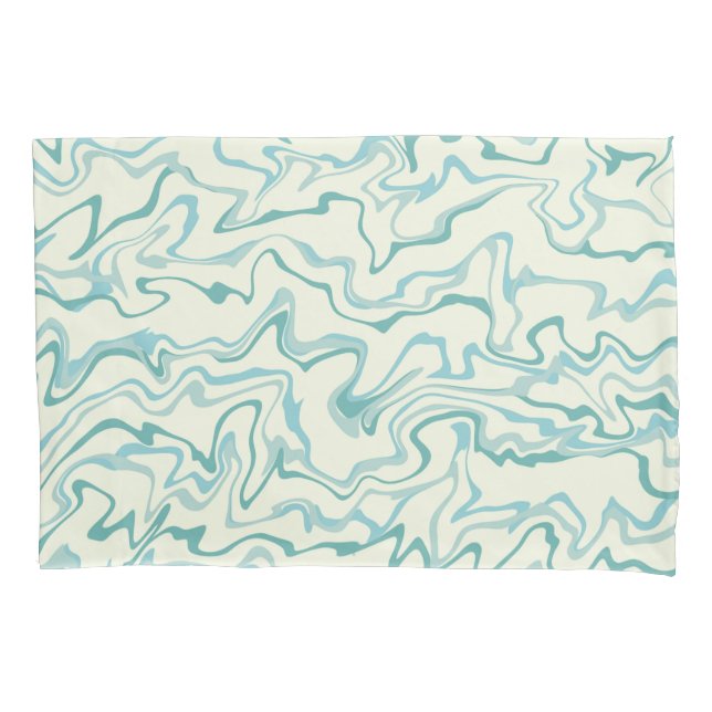 Padrão de Boho Líquido do Hippie 70s Blue Marble (Frente)