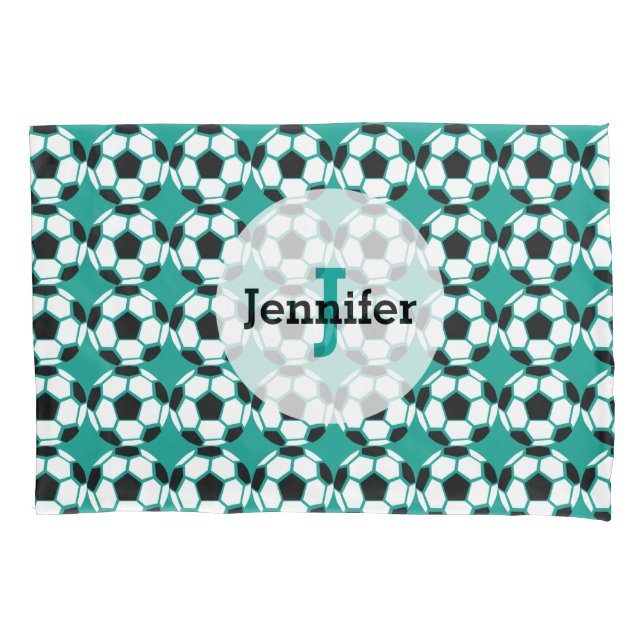 Padrão de Bola de Futebol Crianças Verdes Personal (Frente)