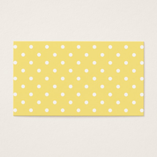 Padrão de Bolinhas Amarelo e Branco. (Frente)