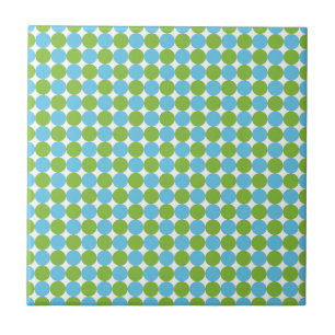Padrão de bolinhas azul e verde