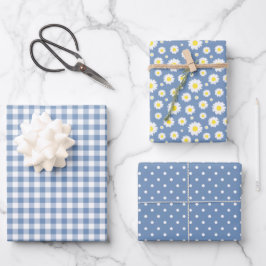 Padrão de Bolinhas da flor da margarida Gingham az