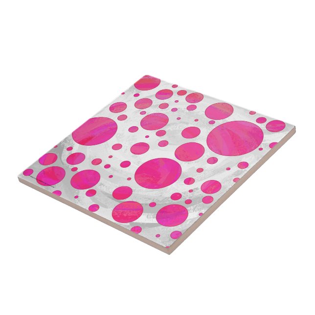 Padrão de Bolinhas de Paixão Rosa (Lateral)