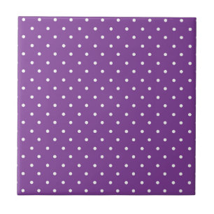 Padrão de bolinhas fundo roxo sem costura
