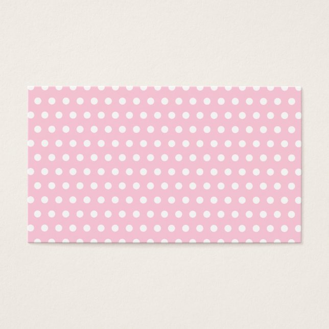 Padrão de Bolinhas rosa e branco. Idiota. (Frente)