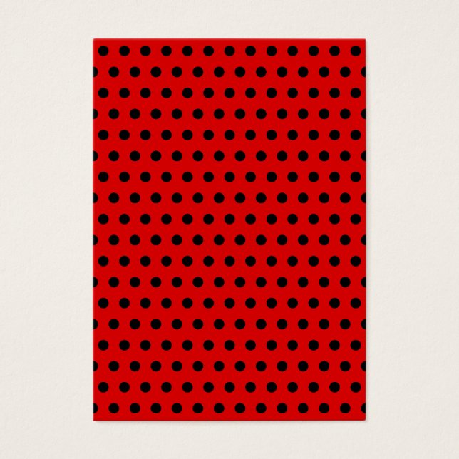 Padrão de Bolinhas Vermelho e Preto. Idiota. (Frente)