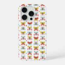 Padrão de Borboleta e Floral